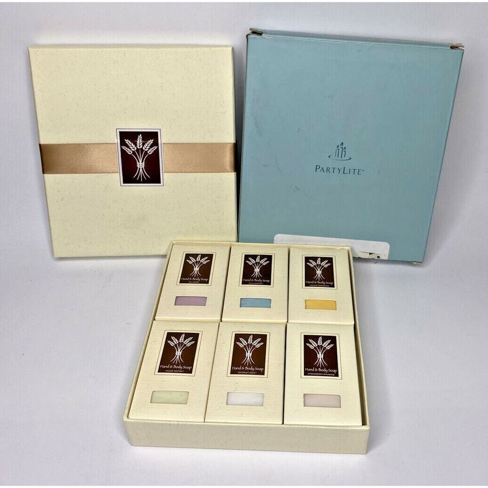 PartyLite Hand & Body 6 Piece‎ Soap Gift Set Retired NIB P19D/P95123